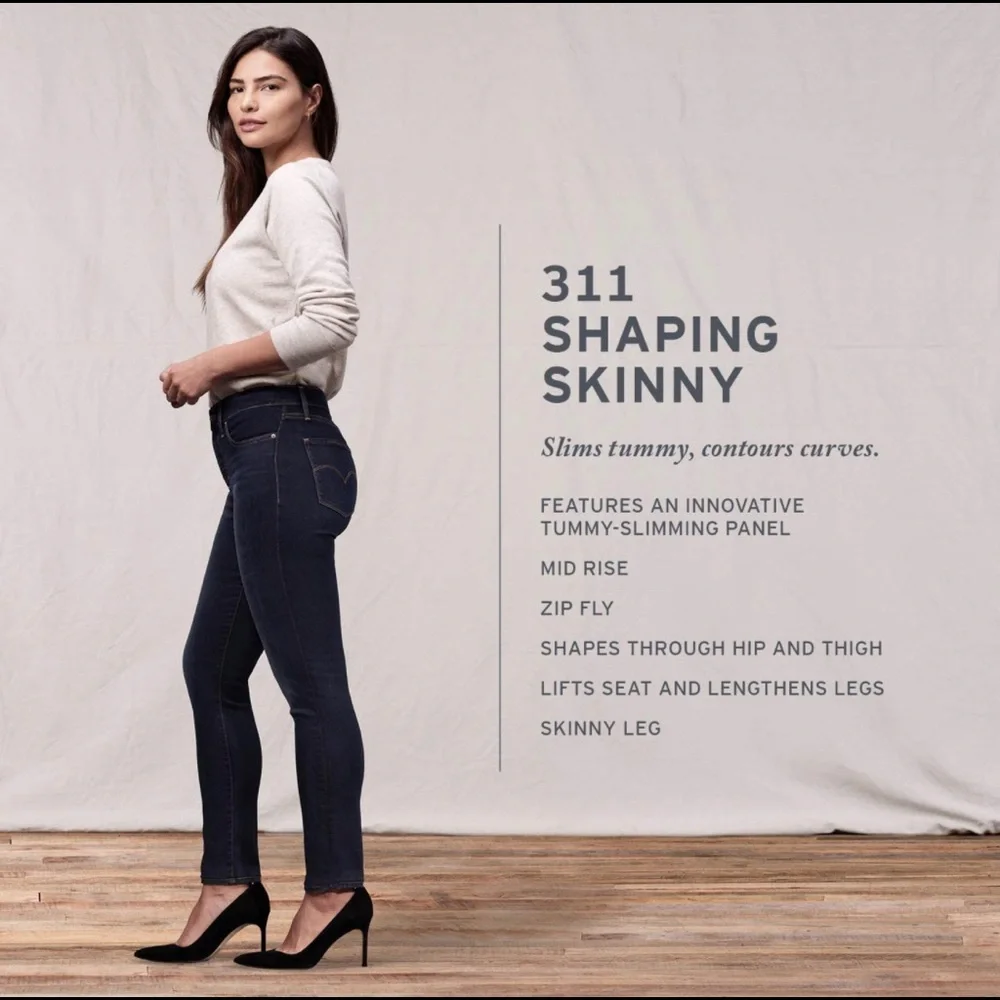*NEW* Levi's 311 Stretch Shaping Skinny Jeans - Picture 6 of 14